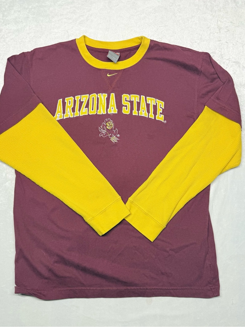Nike Maroon and Gold Team Crewneck Pullover
